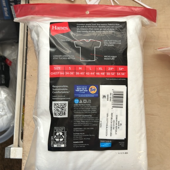 Hanes Shirts Hanes Mens Value Pack White Crew Tshirt Undershirts 6 Pack Poshmark